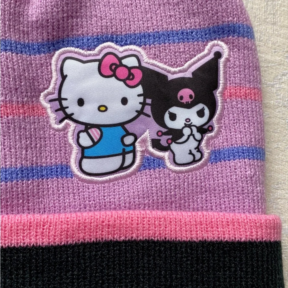 Kuromi Hello Kitty Knit Beanie Hat 🆕